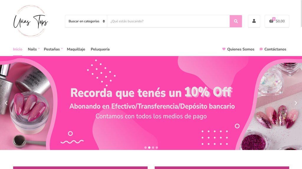 Uñas Tops E-commerce